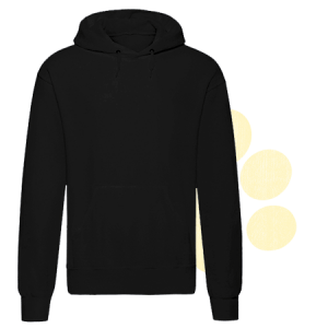 Sudadera unisex con capucha. Colores oscuros